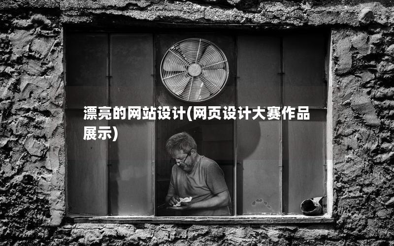 漂亮的网站设计(网页设计大赛作品展示)