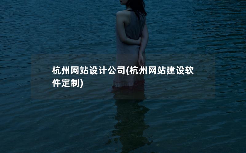 杭州网站设计公司(杭州网站建设软件定制)