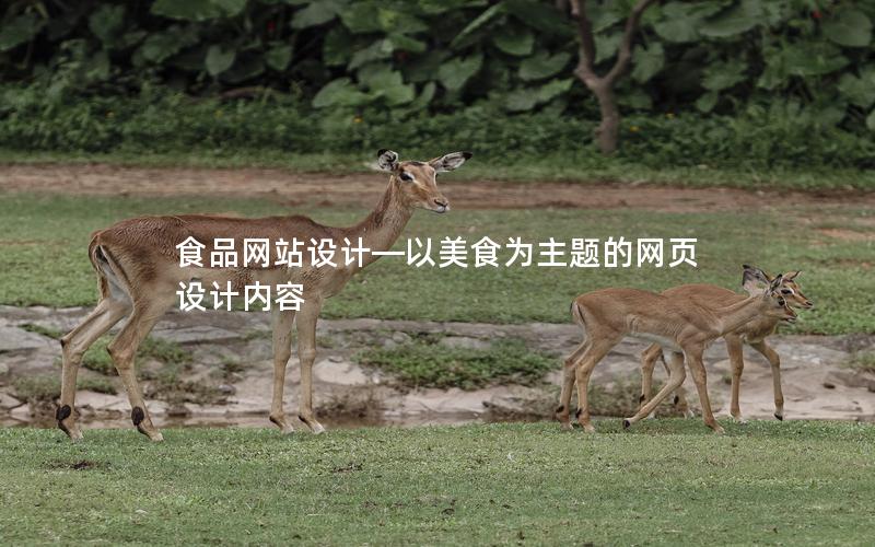 食品网站设计—以美食为主题的网页设计内容