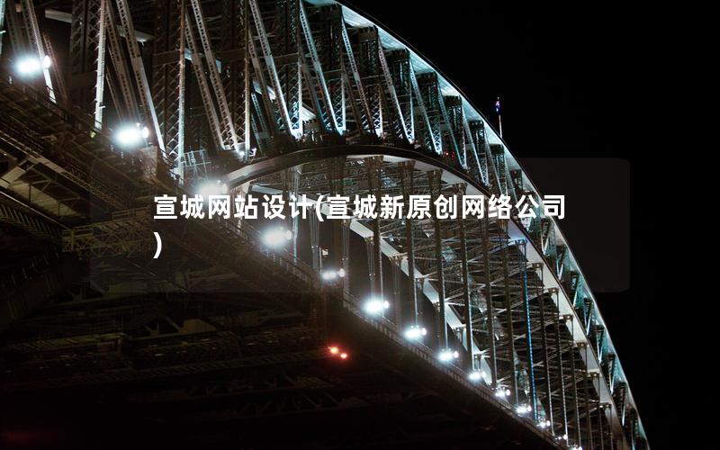 宣城网站设计(宣城新原创网络公司)
