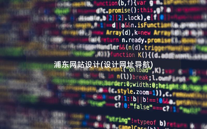浦东网站设计(设计网址导航)